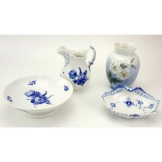 Four Pieces Royal Copenhagen Porcelain Table Top Items