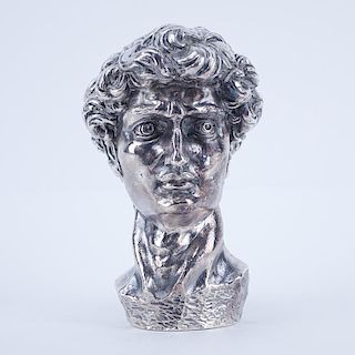 Sterling Silver Clad Bust Of David
