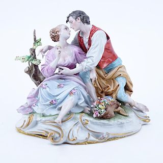 Vintage Works Of Art Italy Porcelain "Romantic Couple" Group