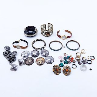 Lot of Costume Jewelry and Watches