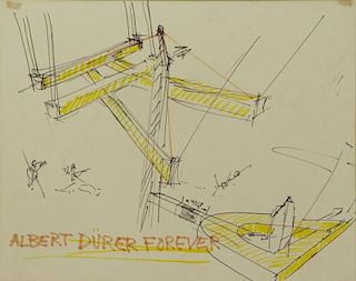 DI SUVERO, Mark. Pentel on Paper "Albert Durer