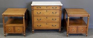 BAKER. Louis Philippe Style Marbletop Chest.