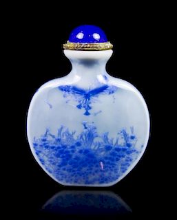 A Porcelain Snuff Bottle, Height 2 inches.