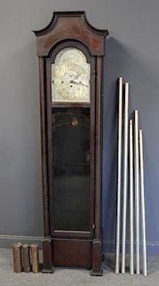 Antique Mahogany Tallcase Clock.