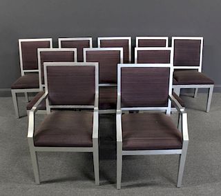 10 Christian Liagre / Holly Hunt Silver Gilt Chair