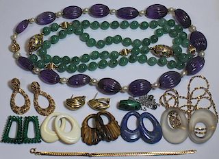 JEWELRY. Assorted Ladies Jewelry Grouping Inc Gold