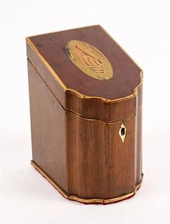 Diminutive Tea Caddy in Form of Knife Box