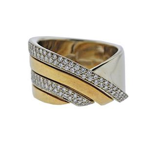 Vhernier 18K Gold Diamond Ring