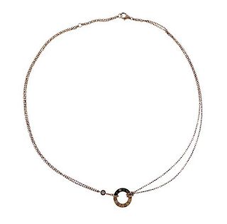 Cartier Love 18K Gold Diamond Necklace