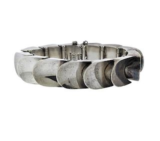 Mexico Sterling Silver Scale Bracelet