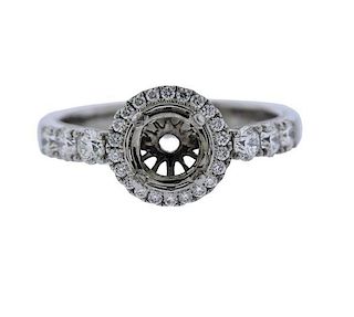 Divine 14K Gold Diamond Engagement Ring Mounting