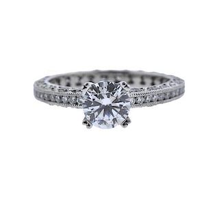 Tacori Platinum Diamond Engagement Ring Mounting