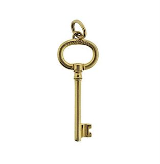 Tiffany &amp; Co 18K Gold Key Pendant
