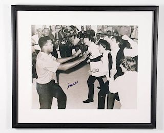 Muhammad Ali & The Beatles, Autographed Photo