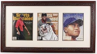 Framed Tiger Woods Sports Illustrated Memorabilia