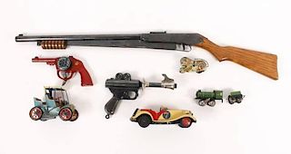 Collection of 7 Toy Guns & Vintage Toys