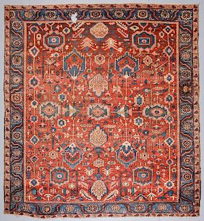 Antique Heriz Rug, Persia: 10'1'' x 11'
