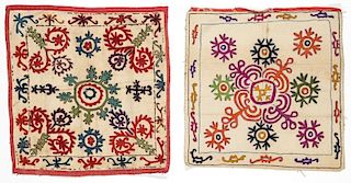 Pair of Antique Central Asian Kirghiz Embroideries