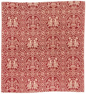 Antique Spanish Wool Textile Cloth, Circa 1800