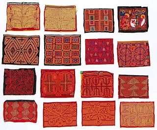 Collection of 16 Panamaian Molas