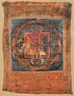 Antique Tibetan Mandala/Thangka