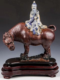 Chinese Earthenware Statue