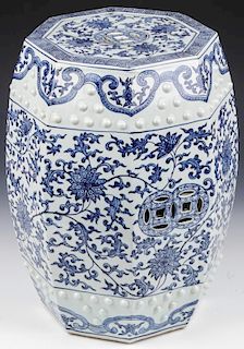 Fine Chinese Blue and White Garden Stool
