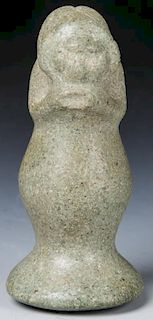 Taino Stone Figural Pestle, c. 1000-1500 AD