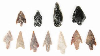 Collection of 11 Utah Arrowheads
