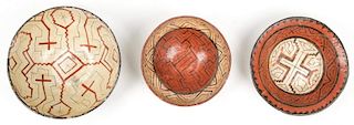 3 Old Peruvian Shipibo Bowls
