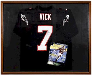 Michael Vick Signed Jersey & Sports Illustrated