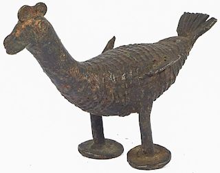Maliah Kond Sculpture: Peacock Bird Sculpture, India, Early 20th c.