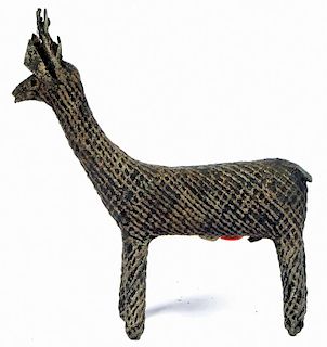 Maliah Kond Sculpture: Stag or Deer, India, Early 20th c.