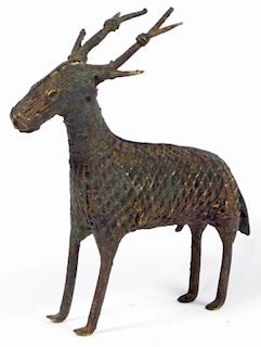 Maliah Kond Sculpture: Stag, India, Early 20th c.