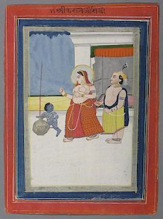 Miniature painting, India, 19th c.