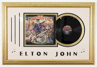Elton John "Captain Fantastic" Vinyl Record Signed