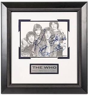 The Who Photograph, Signed By Each Band Member