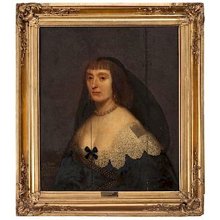 Attributed to Gerrit van Honthorst, Portrait of Elizabeth Stuart, Queen of Bohemia