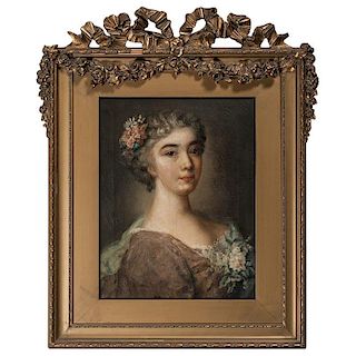 French 18th Century Portrait of a Woman