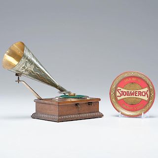Stollwerck Chocolate Phonograph and Tip Tray