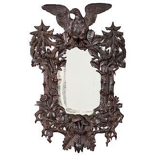 Folk Art Carved Mirror