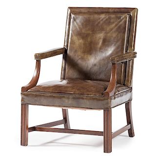 Chippendale-style Open Armchair