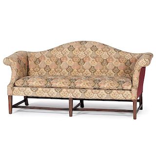 Chippendale-style Camelback Sofa