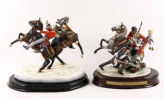 Two Michael Sutty Military Porcelain Figurines