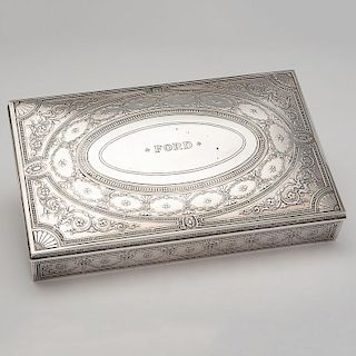 Tiffany & Co. Sterling Cigar Box