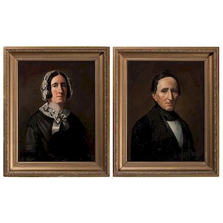 American Portraits of Man and Woman