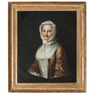 American Portrait of a Woman in a White Bonnet