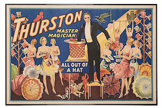 Thurston Master Magician. All Out of a Hat.