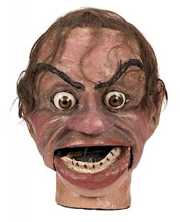 Vintage Ventriloquist Dummy Figure Head.