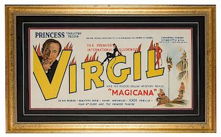 The Premier International Illusionist. Virgil.